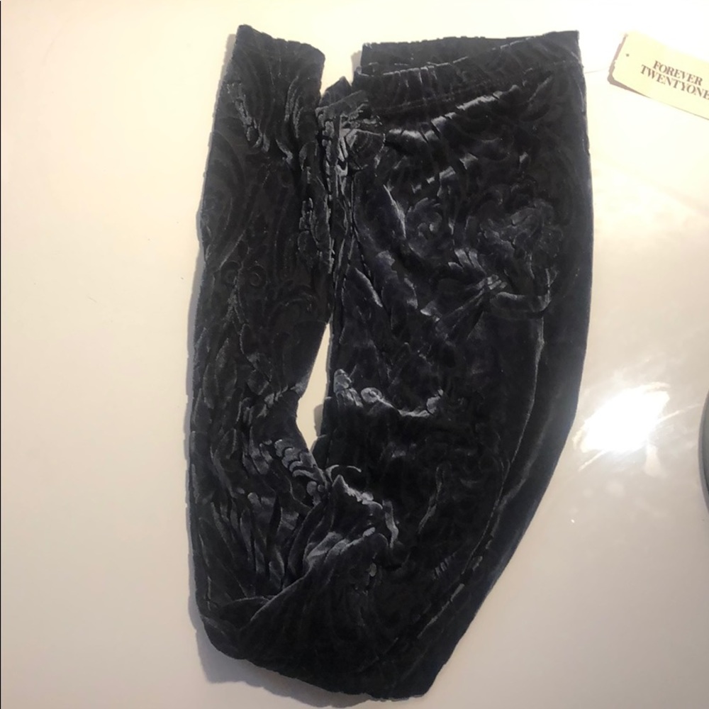 Grey/ Charcoal fancy  Forever 21 leggings